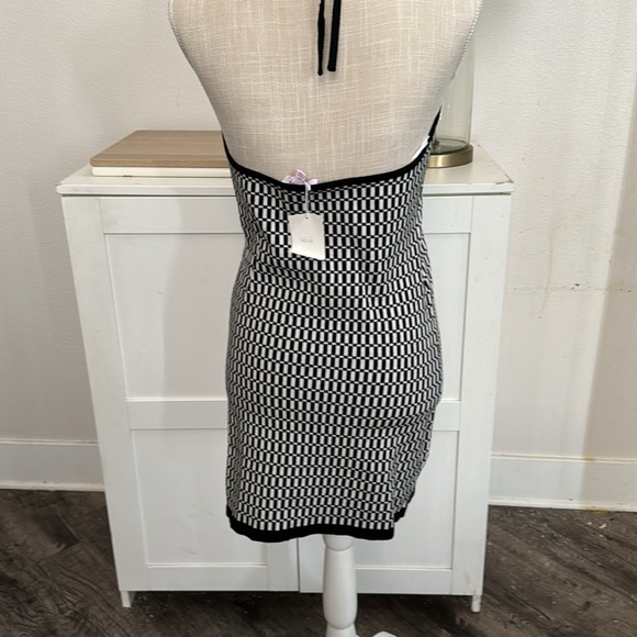 Butter Melon NWT Mini Bodycon Check Dress - Picture 7 of 16